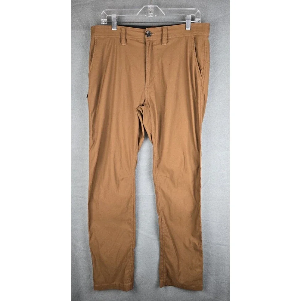 Prana Breathe Slim Fit Pants Mens 34x31 5-Pocket Outdoor Casual Hiking Gorpcore
